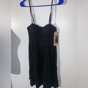 Rewash Black Molded Cup Dress Size S juniors